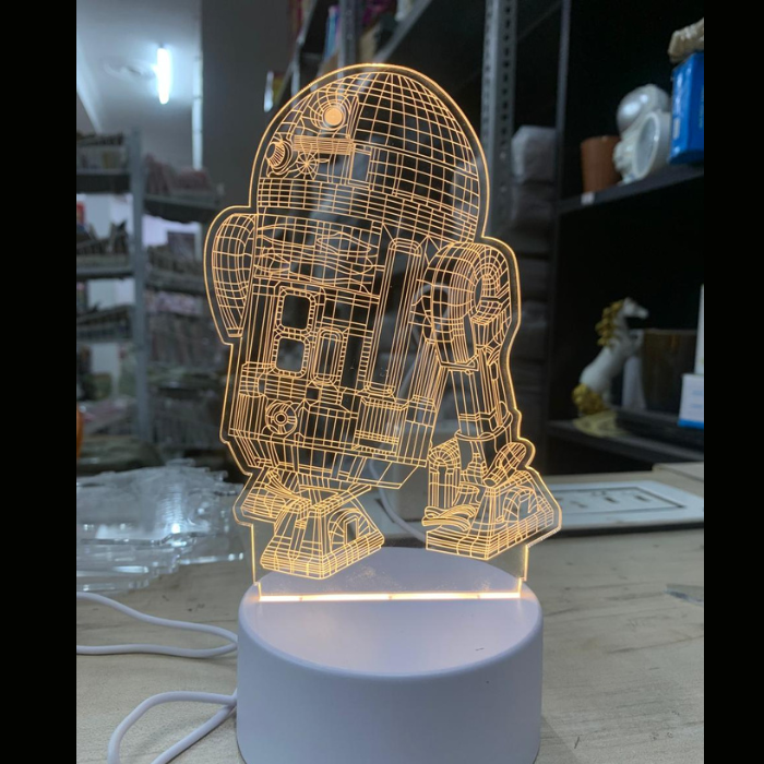 Set of 2 Starwar Spaceship 3d Lamp Netprice 120