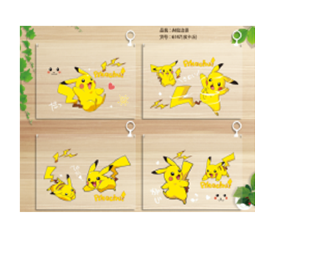 Set of 12 Pekachu Big Pouch A4 Size (eff price23)
