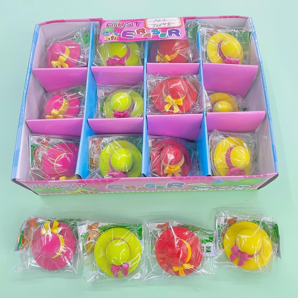 Luffy Hat  Shape Eraser 36pcs  (eff price 6.5  )