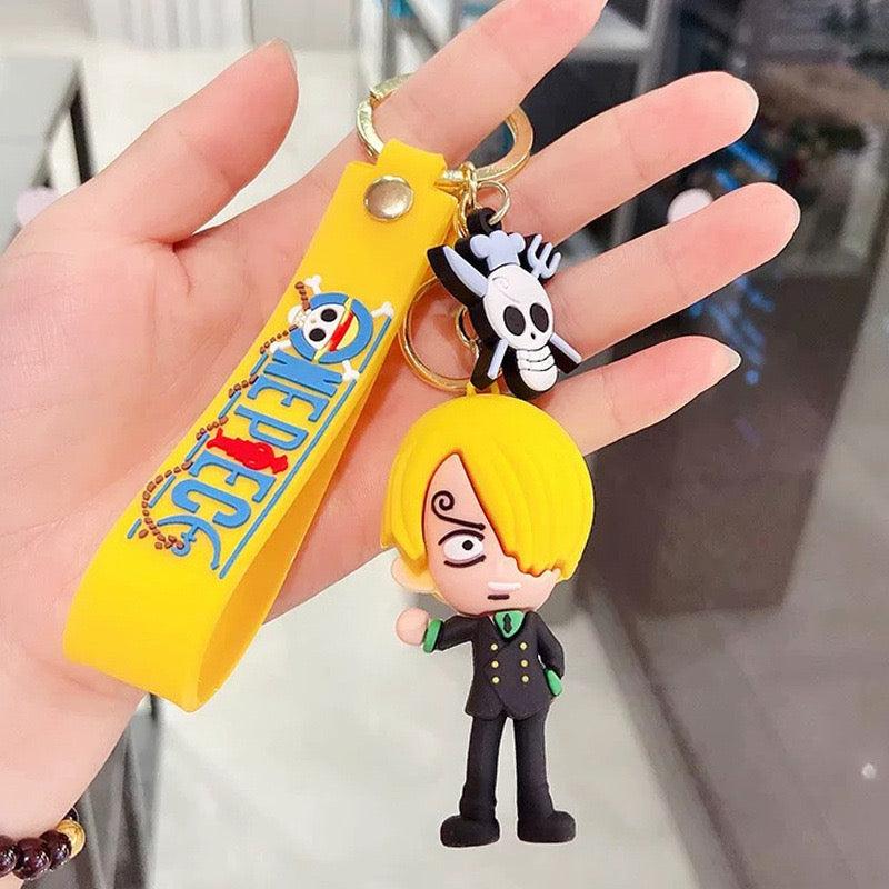 3pcs -Sanji OP  Rubber keychain (eff price 35)