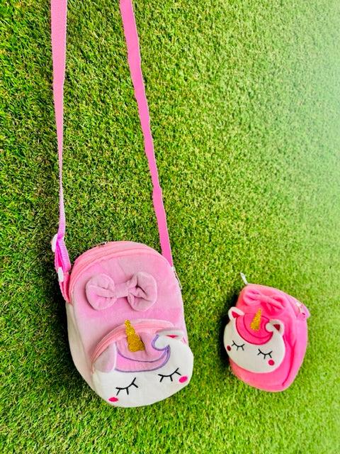 Unicorn Fur Sling Bag pack of 3 ( Net price - 270 )