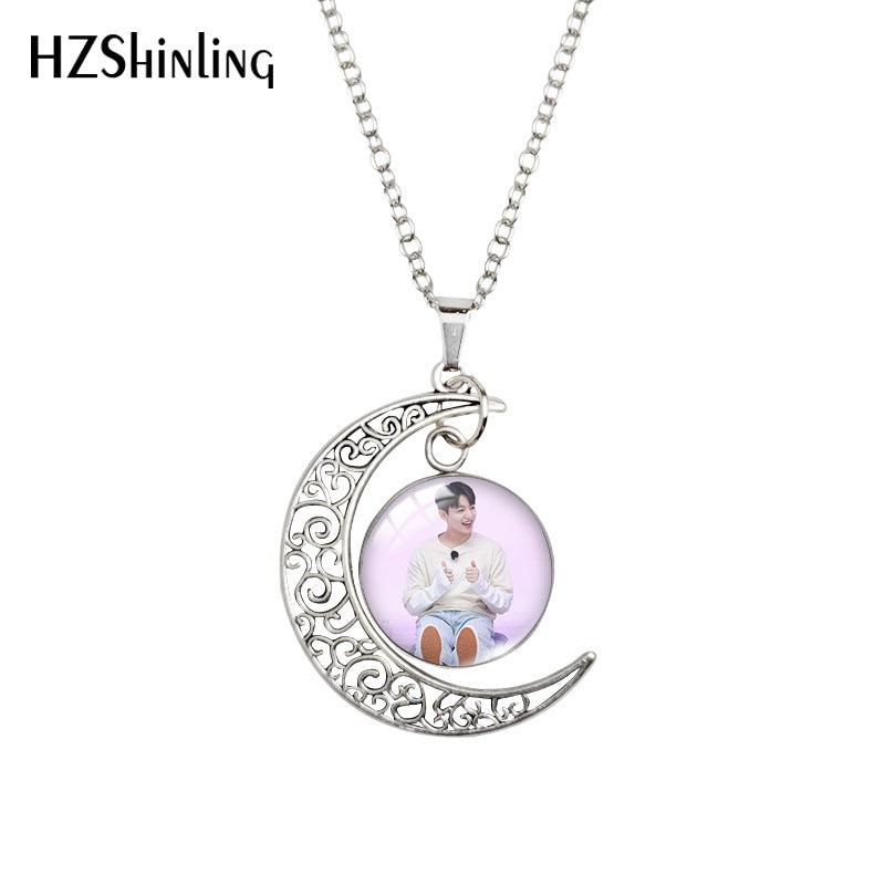 (Set of 6) Moon BTS Necklace - Random BTS Designs