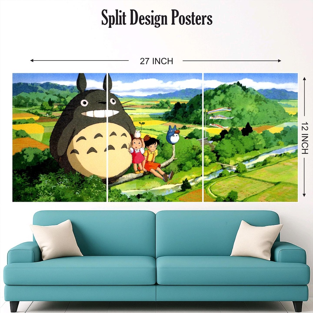 My neighbour totora split design paper poster pack of 3 ( Net price 42 )