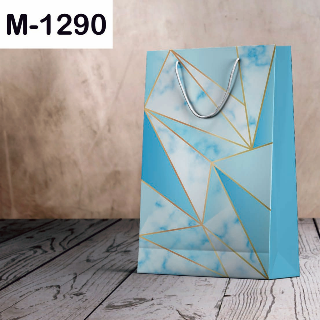 Medium size paper gift bags M-1290 (Pack of 12)