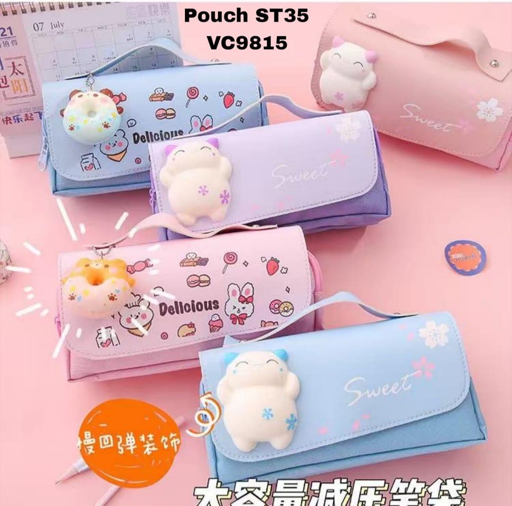 New Squishy on Top Pouches (Mix Colour) Pack of 2 (eff price 180)