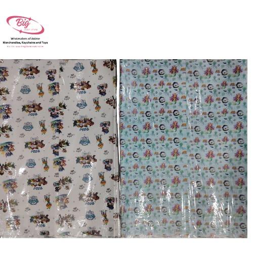 Butterfly lady / paw petrol mix design wrapping sheet pack 50