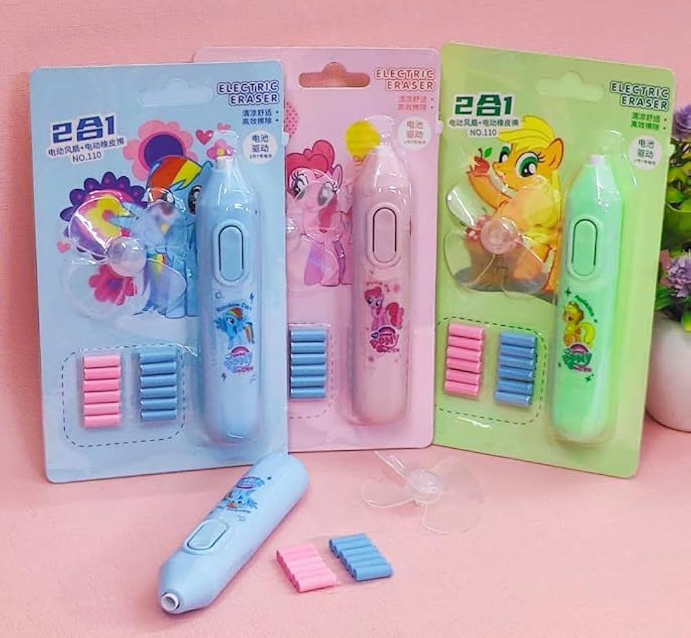 New Pexon Mermaid electric eraser Pack of 3 (net price 58)