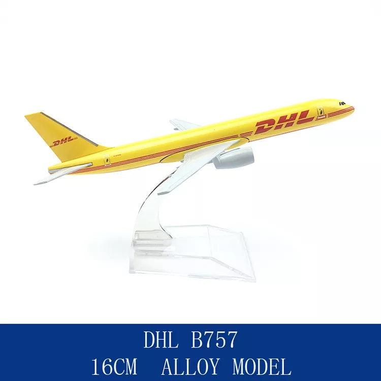16 cm Airplane diecast model DHL B757