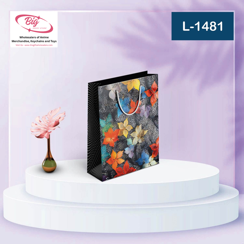 Large Size paper gift bags L-1481 (Pack of 12)