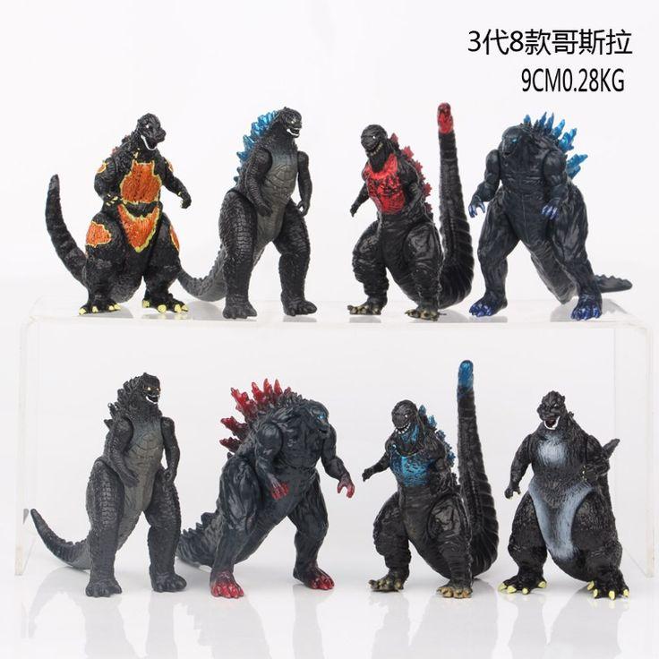 Godzilla Set of 8 (9 cm approx)