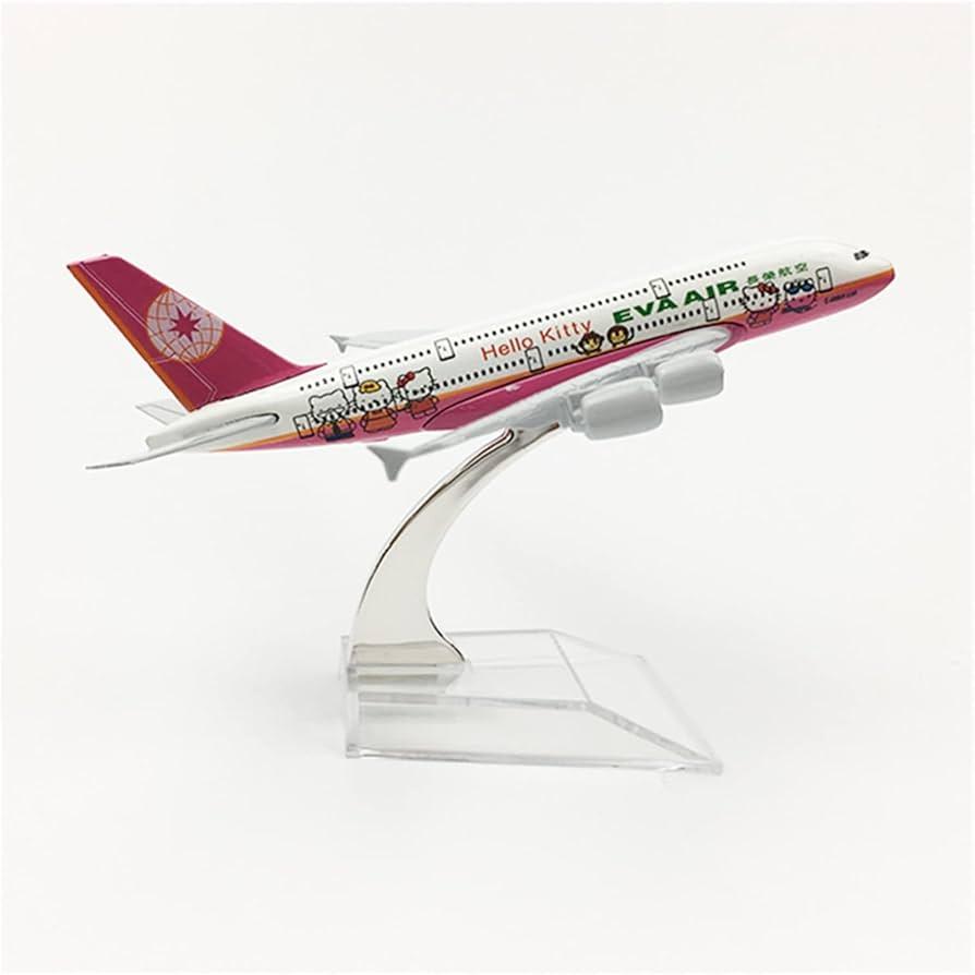 16 cm Airplane diecast model KT(pink) A380