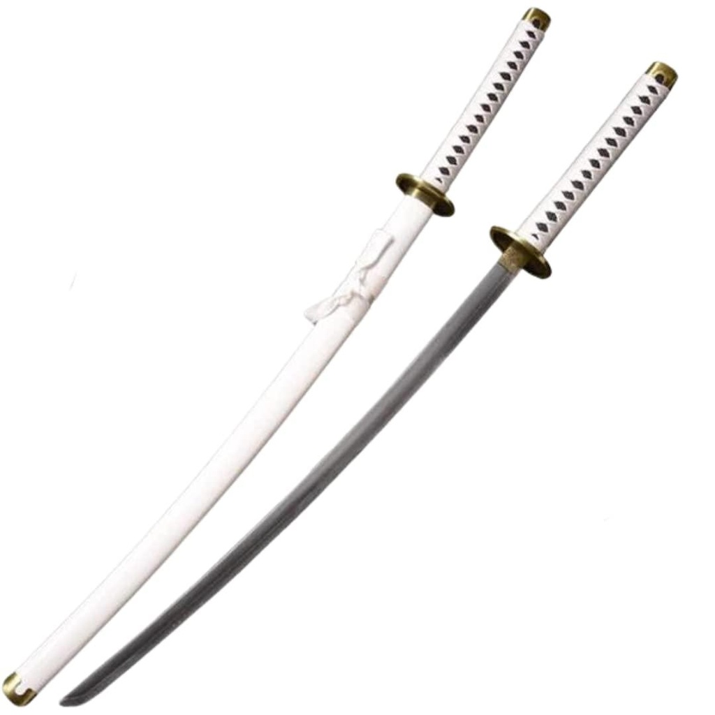 Zoro white 104cm fully assembled Wooden katana (Heavy Quality)
