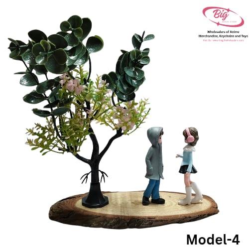 Couple in park showpiece lamp model no 4