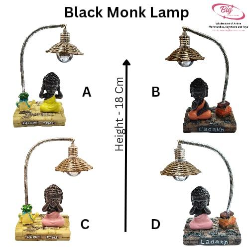 Monks sitting ladakh lamp
