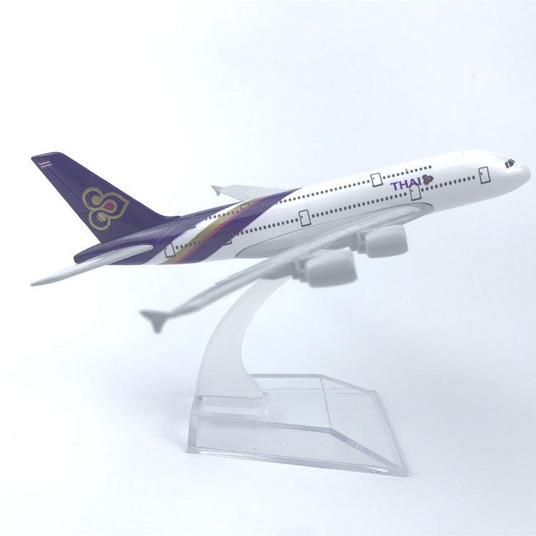 THAI A380 16 CM MODEL PLANE METAL ALLOY