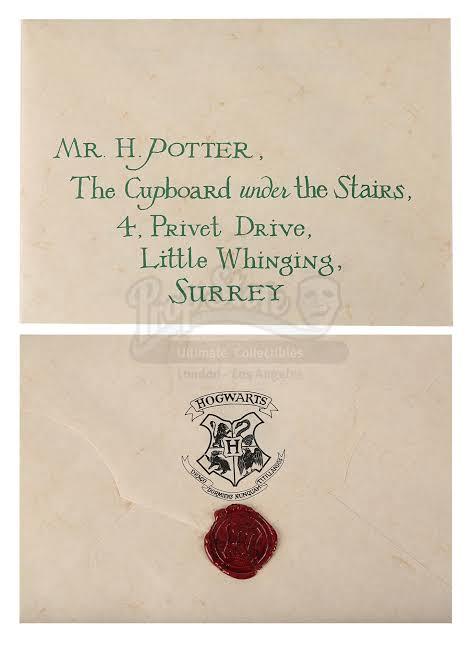 HP Hari Hogwarts Letter with Envelope (No Seal) Pack of 3 (eff price 25) (magic boy)