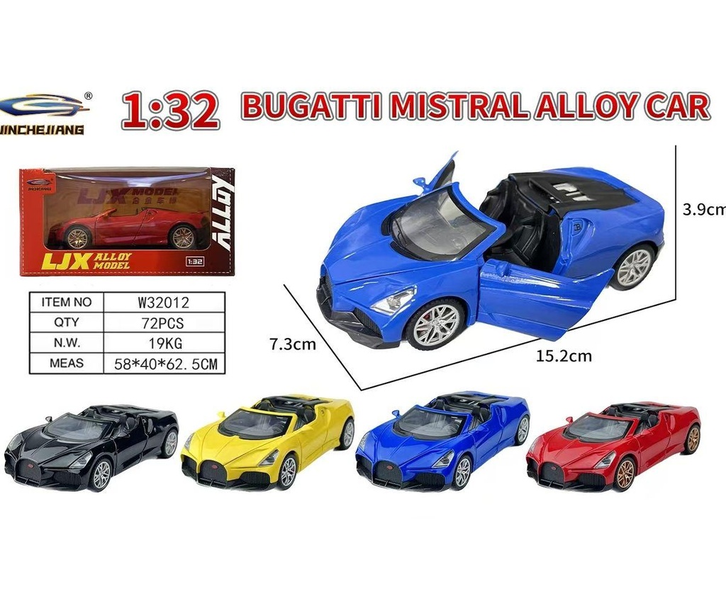 1:32 Bugati Mistral Die cast Model