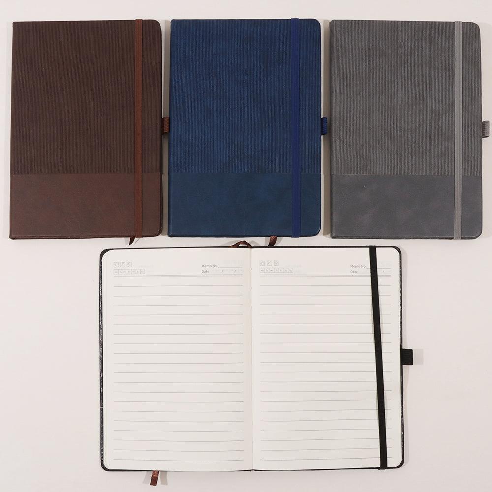 2pcs - Simple A5 size diary with Elastic Lock PU Leather (Net price -110)