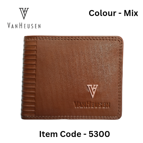Men's Leather Wallet (Mix Colour) (Item-5300)