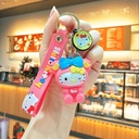 Kitty with Blue Hairband rubber keychain Pack of 3 (eff price 35)