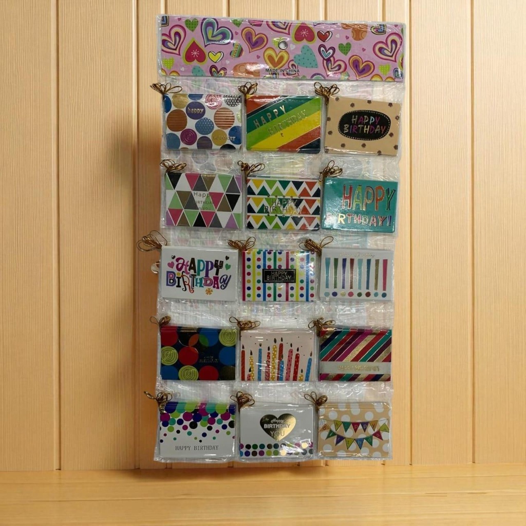 Happy birthday  name tags  / greeting hanger pack of 120