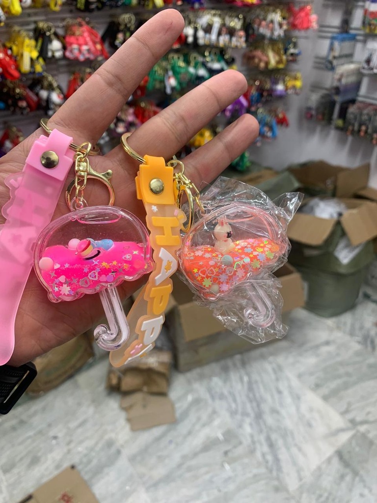 umberella shape  water keychain Pack of 3 ( Net price - 52 )