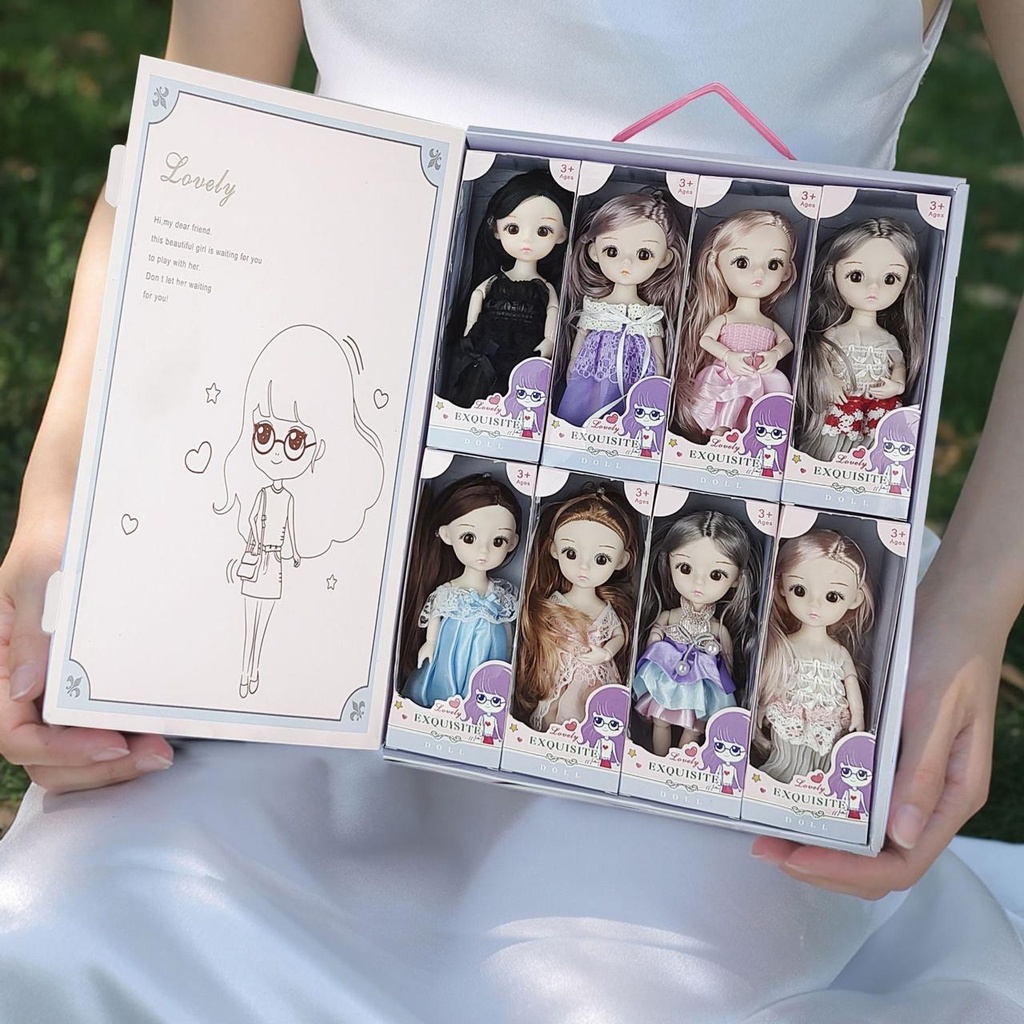 New fancy small size doll  Box of 8 pcs ( eff price - 85 )