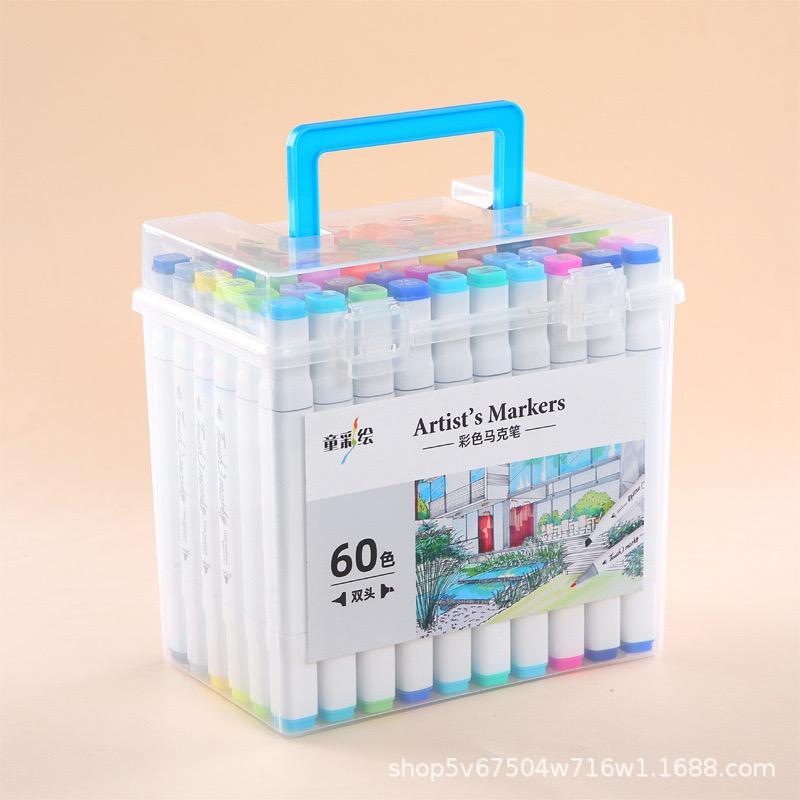Hot selling 1 Box - Double Side Acrylic Marker Set of 60, Net Box Price 420