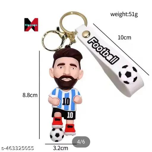 Messi Football rubber keychain pack of 3 (eff price 35)