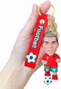 Ronaldo RD/GRN rubber keychain pack of 3 (eff price 35)