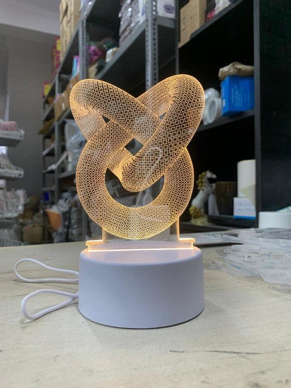 Set of 2 Interlock 3d Lamp Net price 120