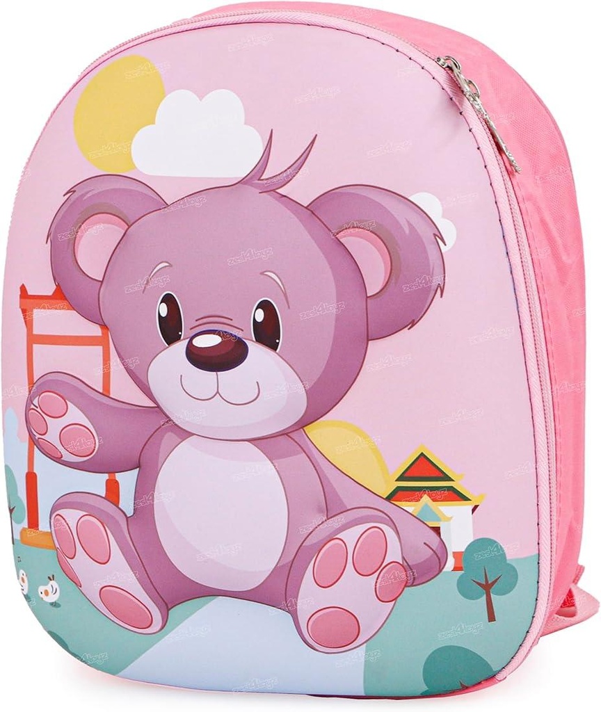 Teddy / peppa mix design kids school bag