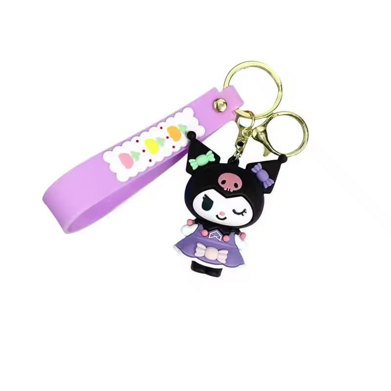 Kuromi New rubber keychain pack of 3 (eff price 35)