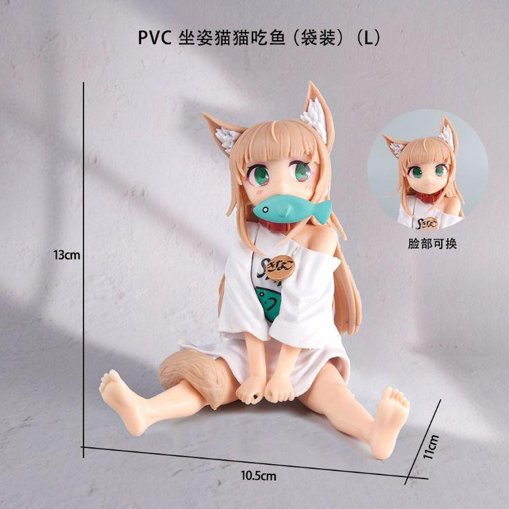 Anime Cat Girl Figure Kawaii Figurine