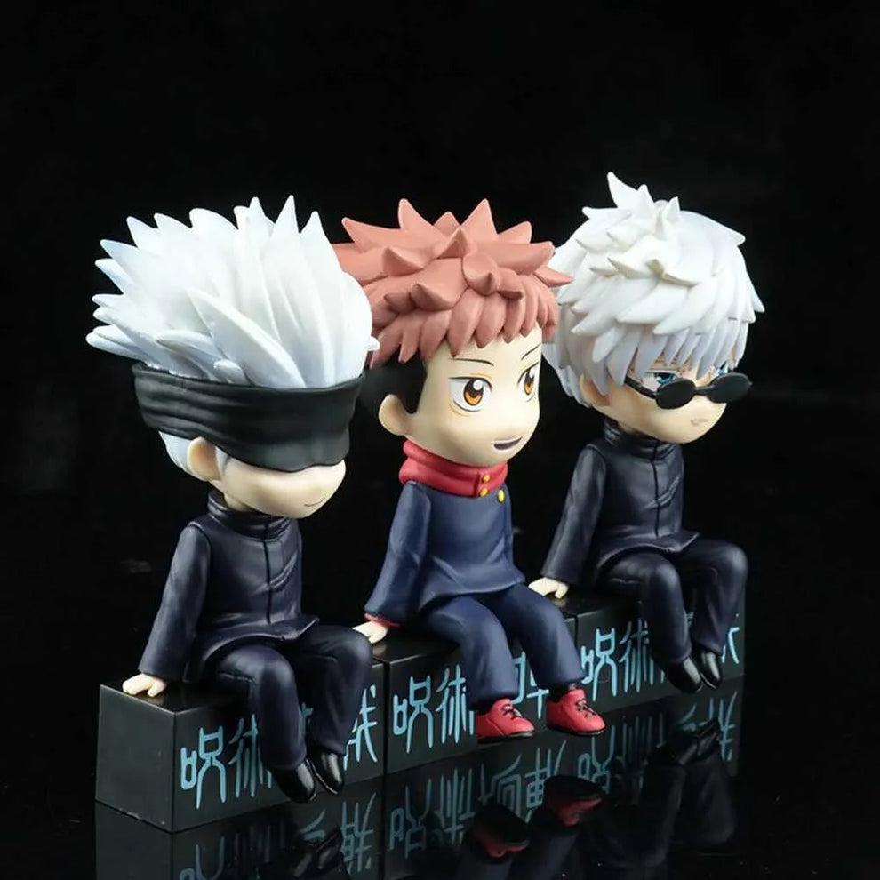 Set of 3 Gojo on box figure set