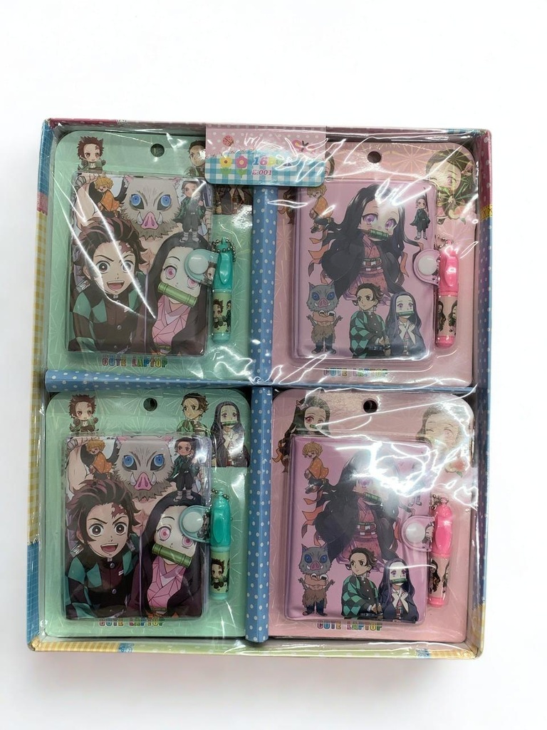 Demon slayer mini diary with pen pack of 16 ( eff price 36  )