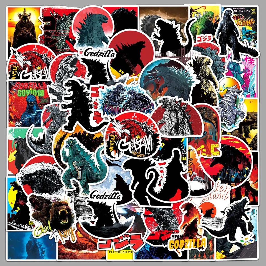 godzilla- 2 X 50 pc Sticker packets Net price 70