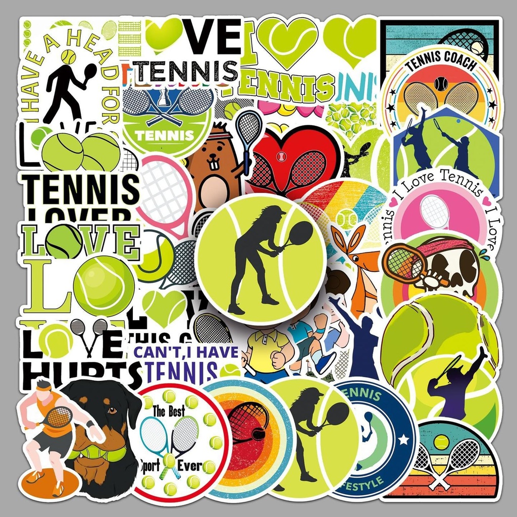 tennis -2 X 50 pc Sticker packets Net price 70