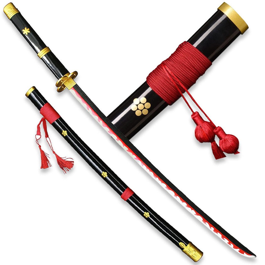 Enma Black 104 Cm Wooden Katana fully assembled (Heavy Quality)