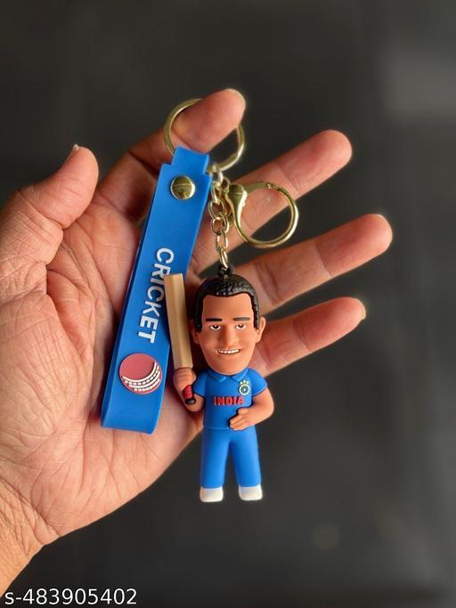 Ms dhoni Rubber Keychain Pack of 3 (eff price 35)