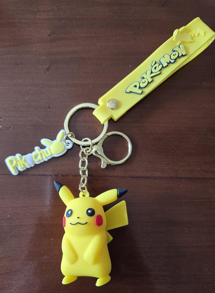 Pikachu Rubber Keychain Pack of 3(eff price 35)