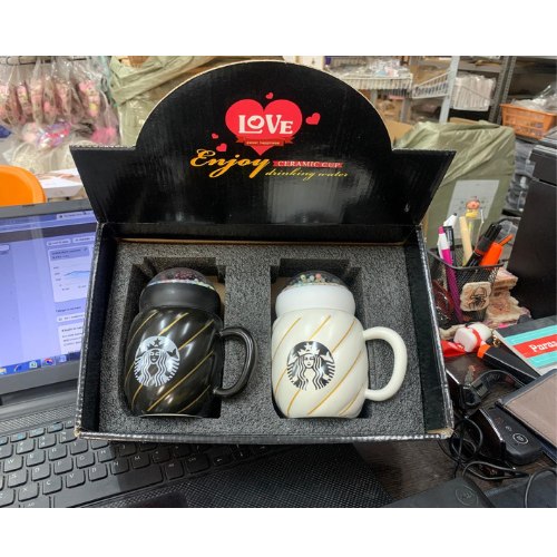 Starbucks Mugs with Caps
