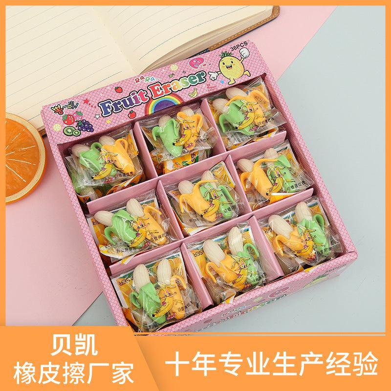 Banana Shape Eraser 36pcs (eff price 5.7 )