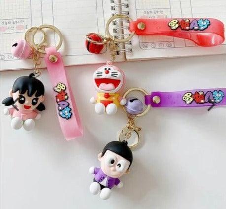 Doremon Rubber Keychain Pack of 3 (eff price 35)