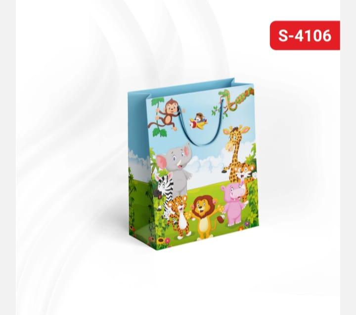 Jungle theme  small size paper gift bag Pack of 12