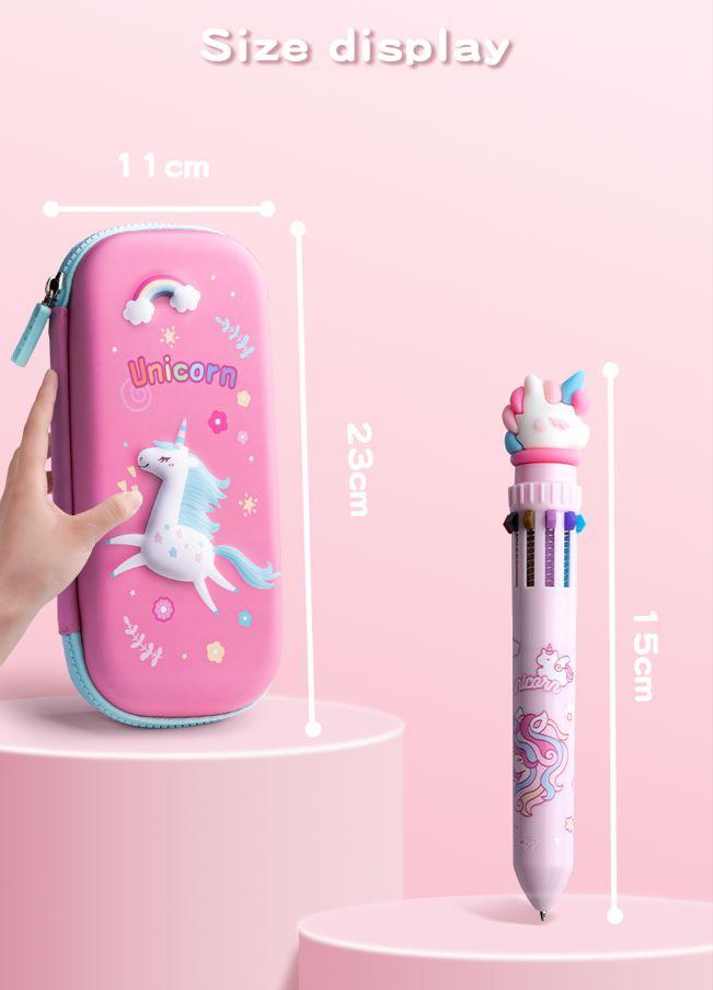 Unicorn pencil Kit with pen Good quality