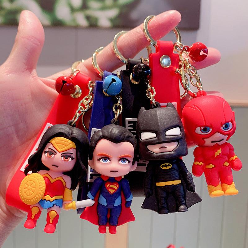 3pcs -Mix Super hero rubber keychains (eff price 35)