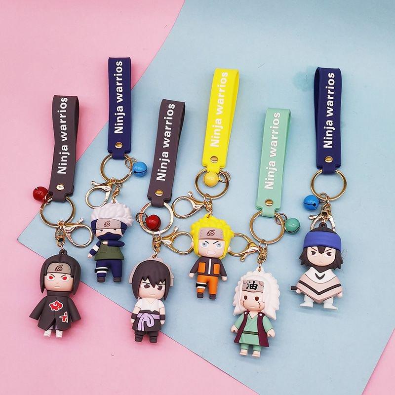 3pcs Ninja warrior (Natuto) mix Rubber keychains (eff price 35)