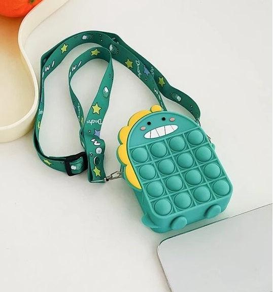Dino Pop It Silicone Bag