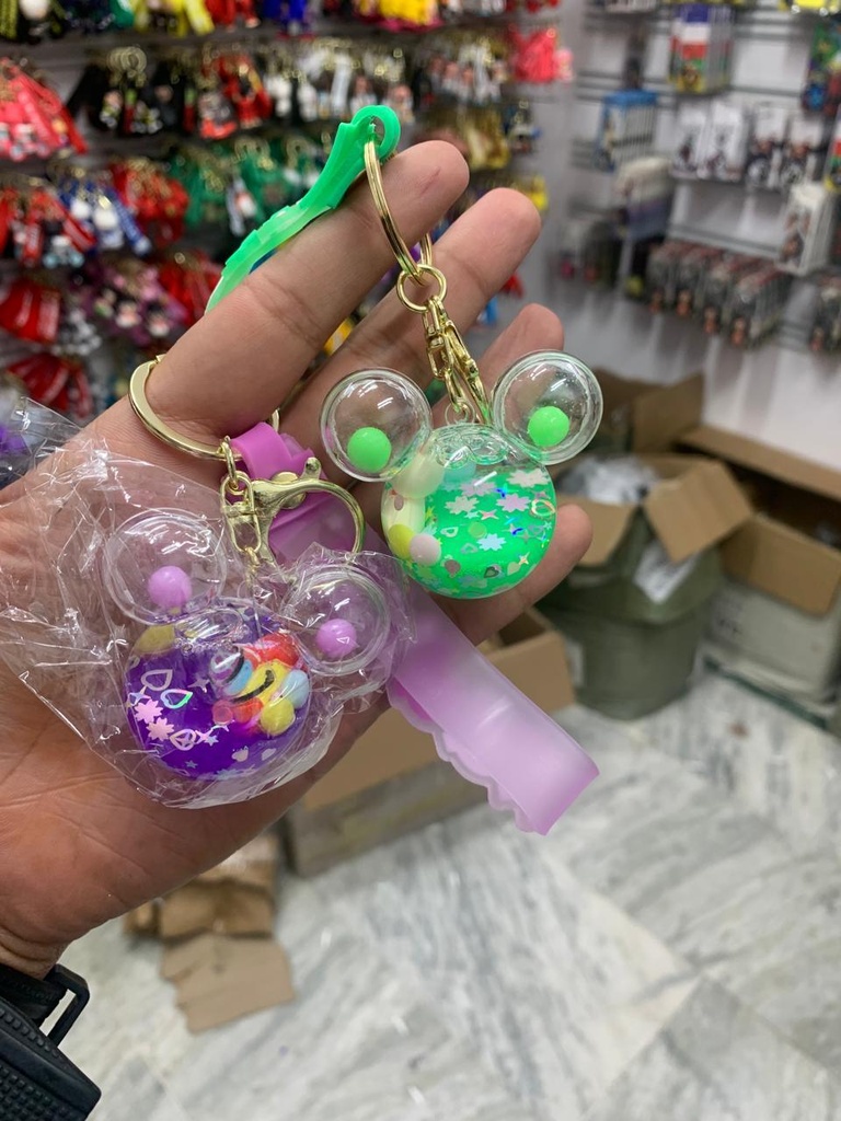 micky shape water keychain pack of 3 ( eff price -52 )